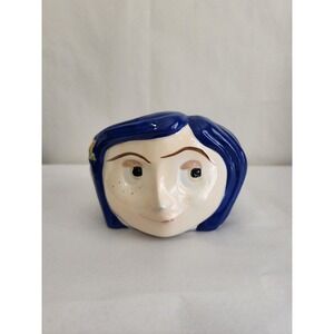 Coraline Ceramic Molded Head Mug 2019 LAIKA Surreal Entertainment Blue Hair
